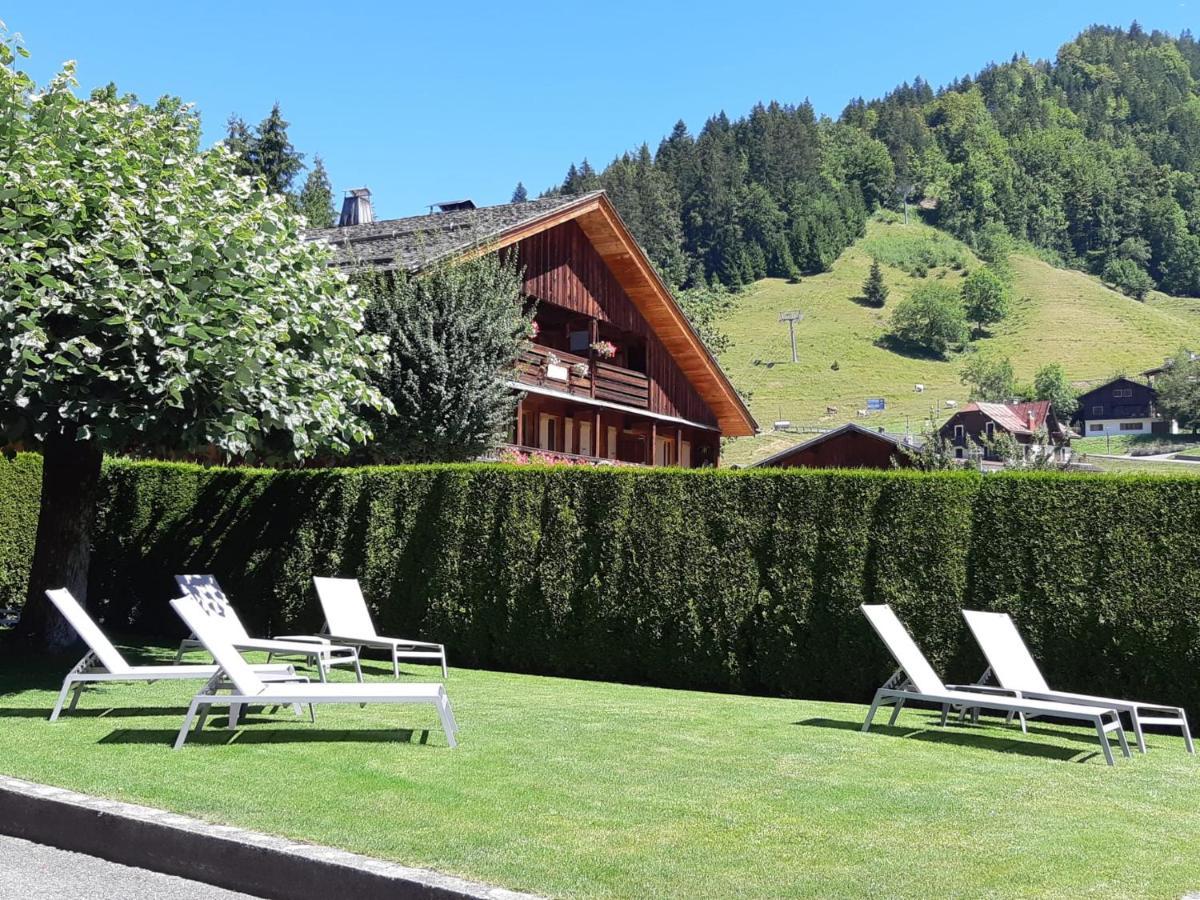 Hotel-Chalet Les Ecureuils Restaurant, Piscine, Garage Le Grand-Bornand Dış mekan fotoğraf
