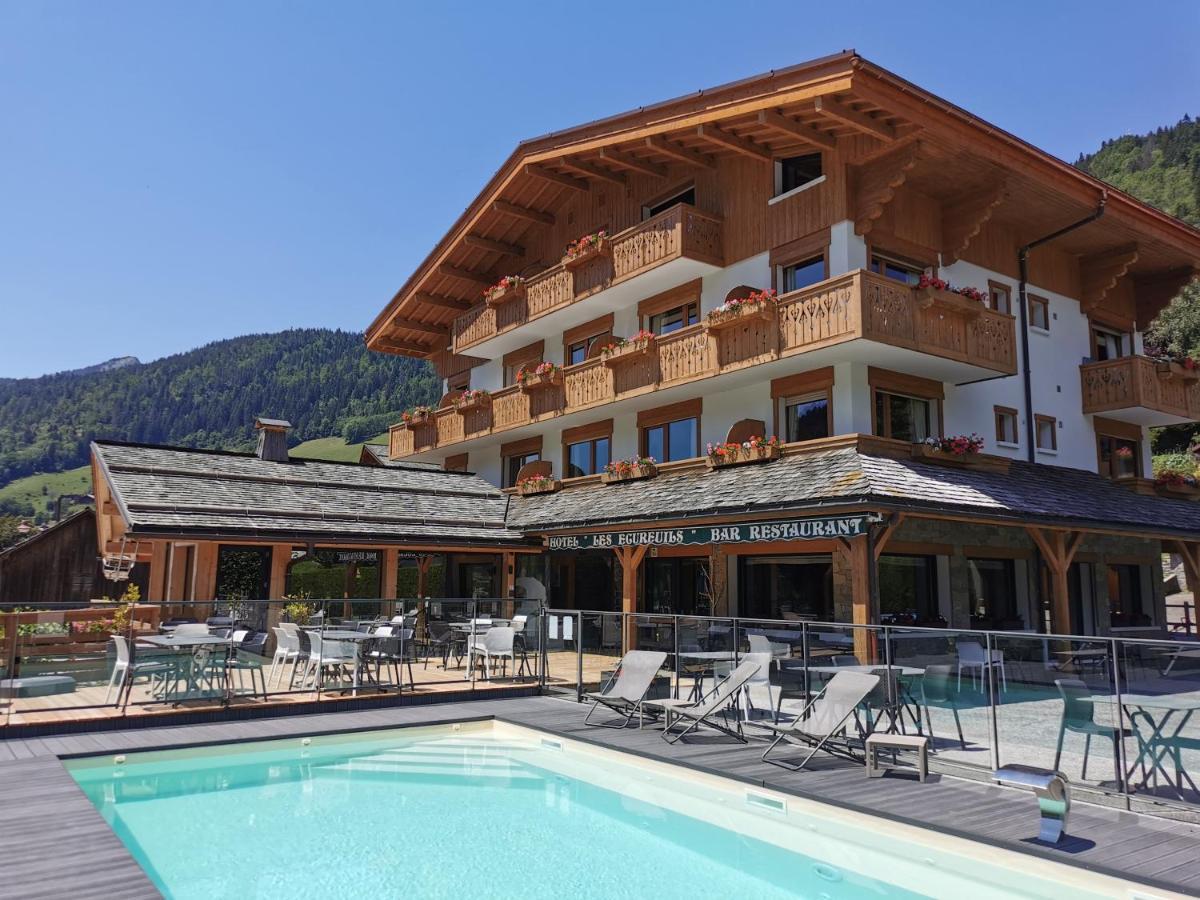Hotel-Chalet Les Ecureuils Restaurant, Piscine, Garage Le Grand-Bornand Dış mekan fotoğraf